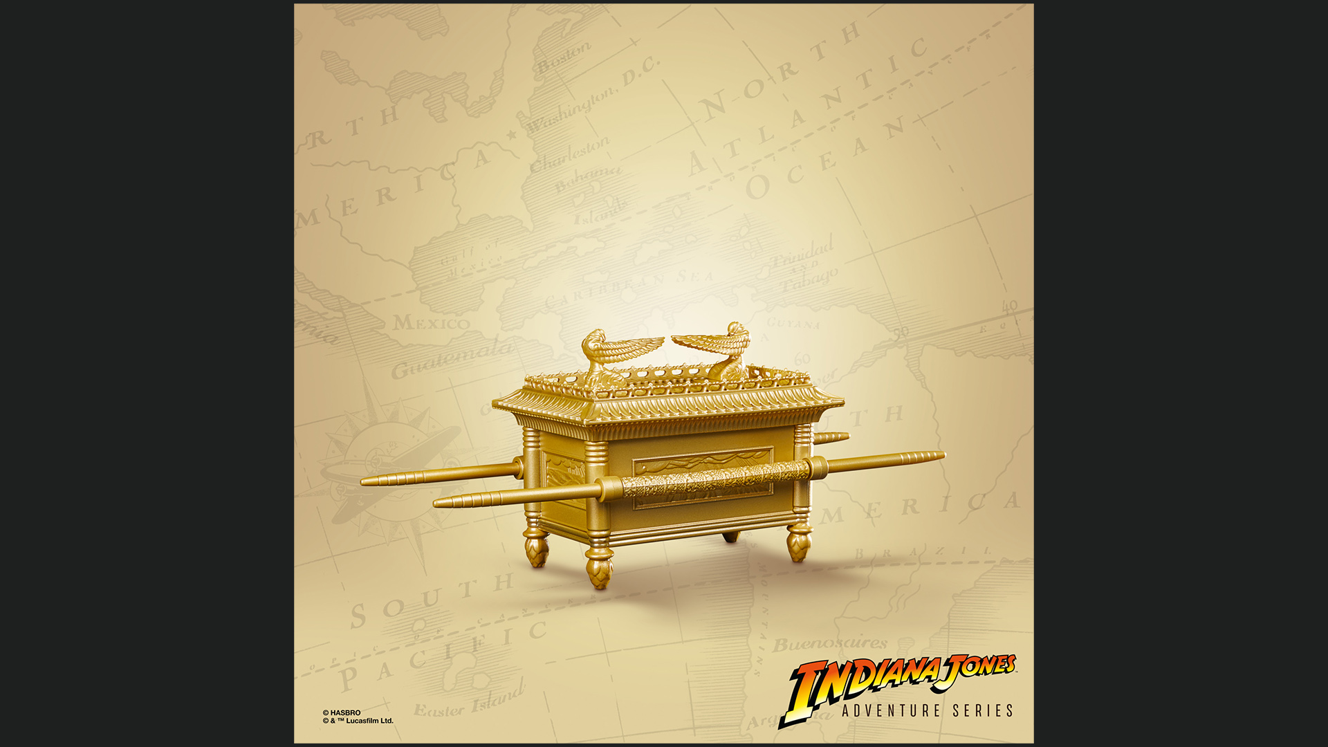 The Ark of the Covenant and Indiana Jones Action Figures