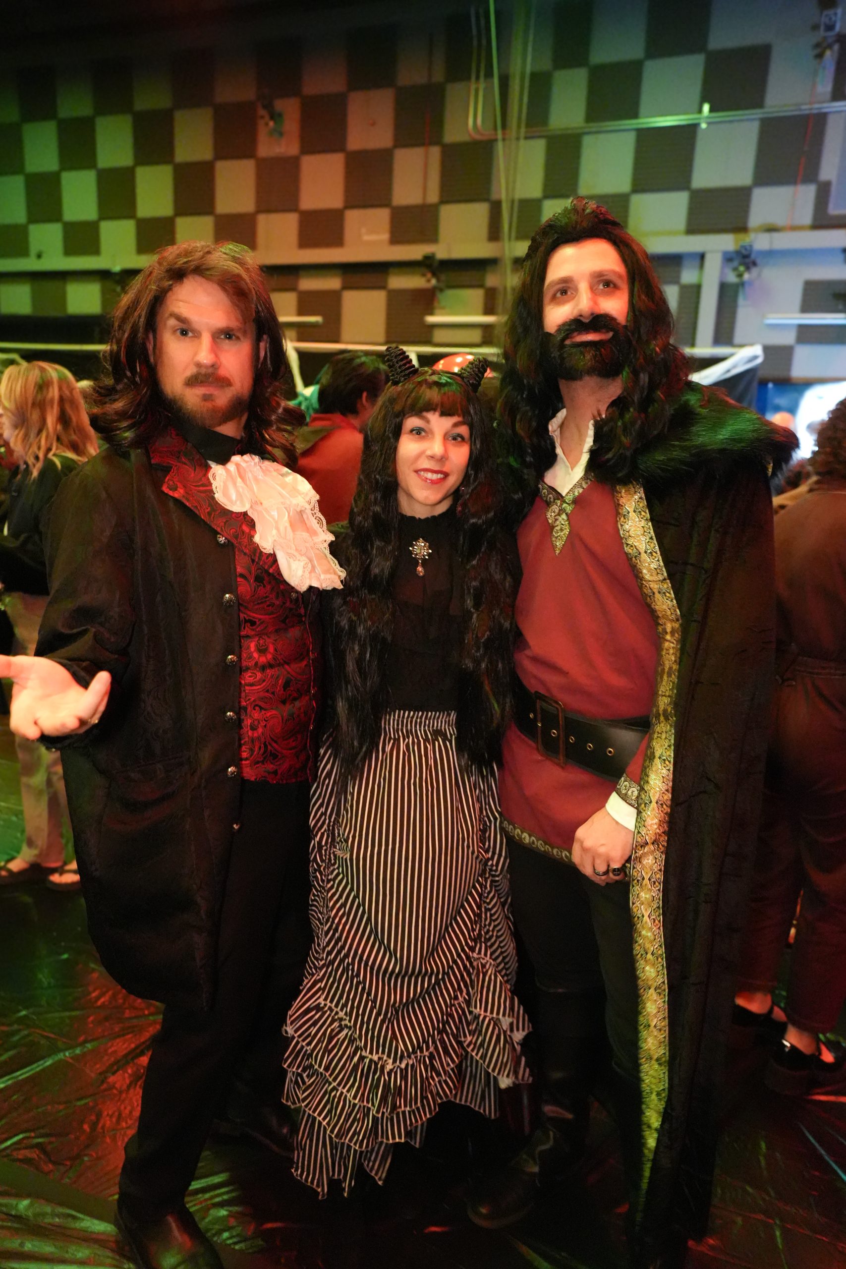 A group of employees in costume at Lucasfilm's Halloween Party.