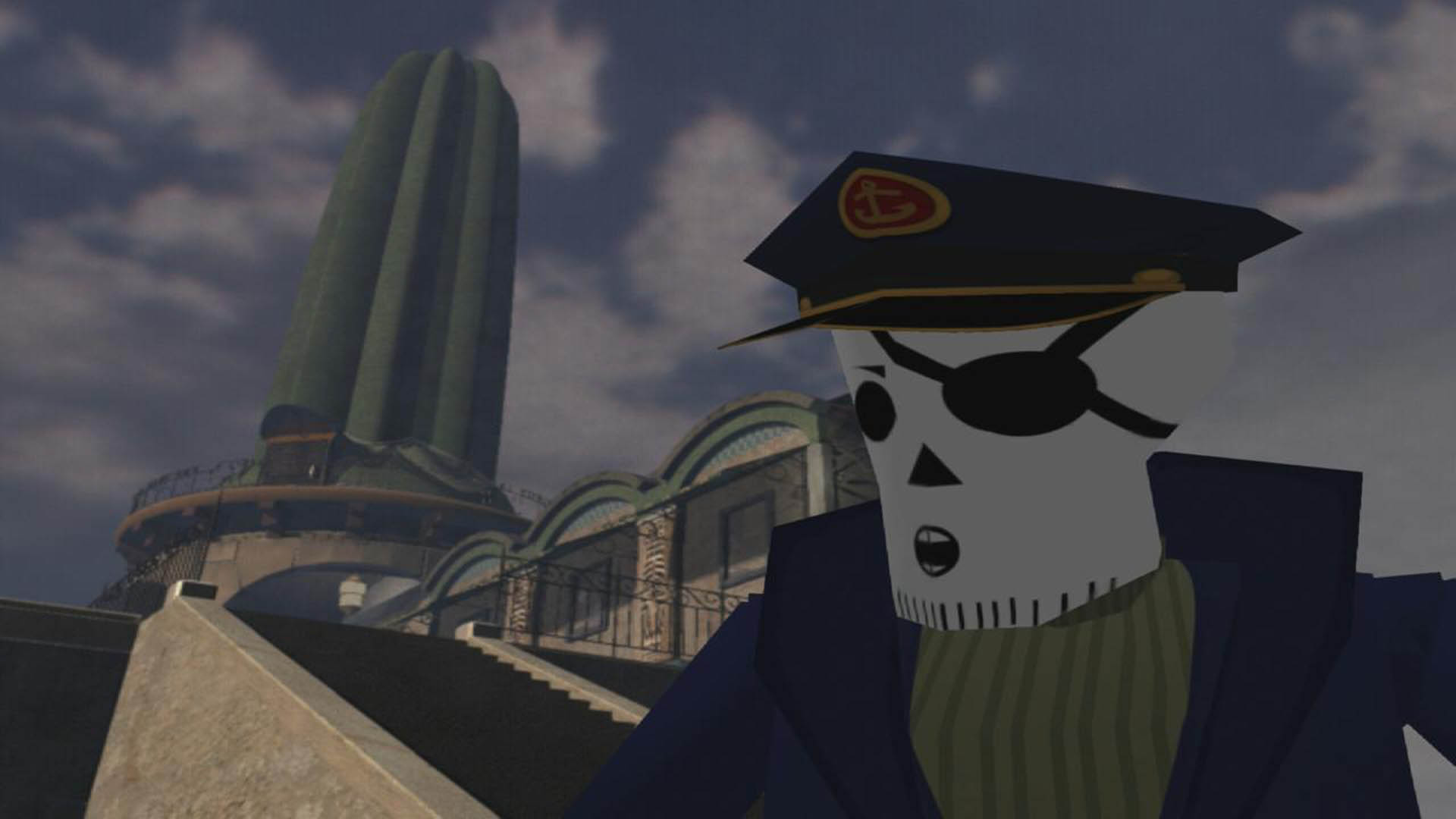 A gameplay screenshot from Grim Fandango