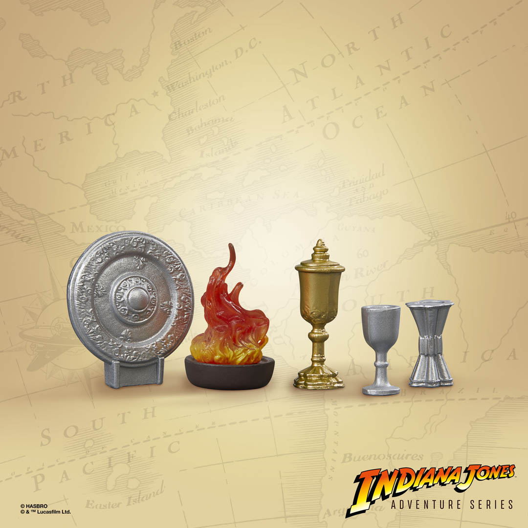 Hasbro's 6-inch Adventure Series: Grail Knight artifacts