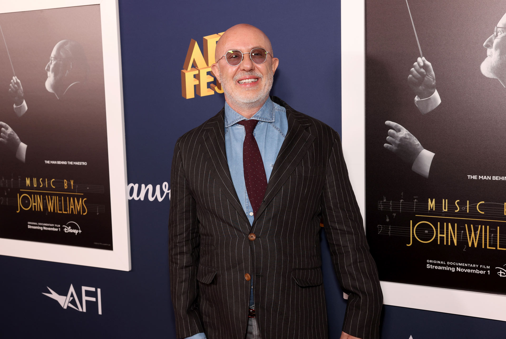 Laurent Bouzereau attends the Music by John Williams AFI Fest Opening Night Premiere at TCL Chinese Theatre in Hollywood, California on October 23, 2024.