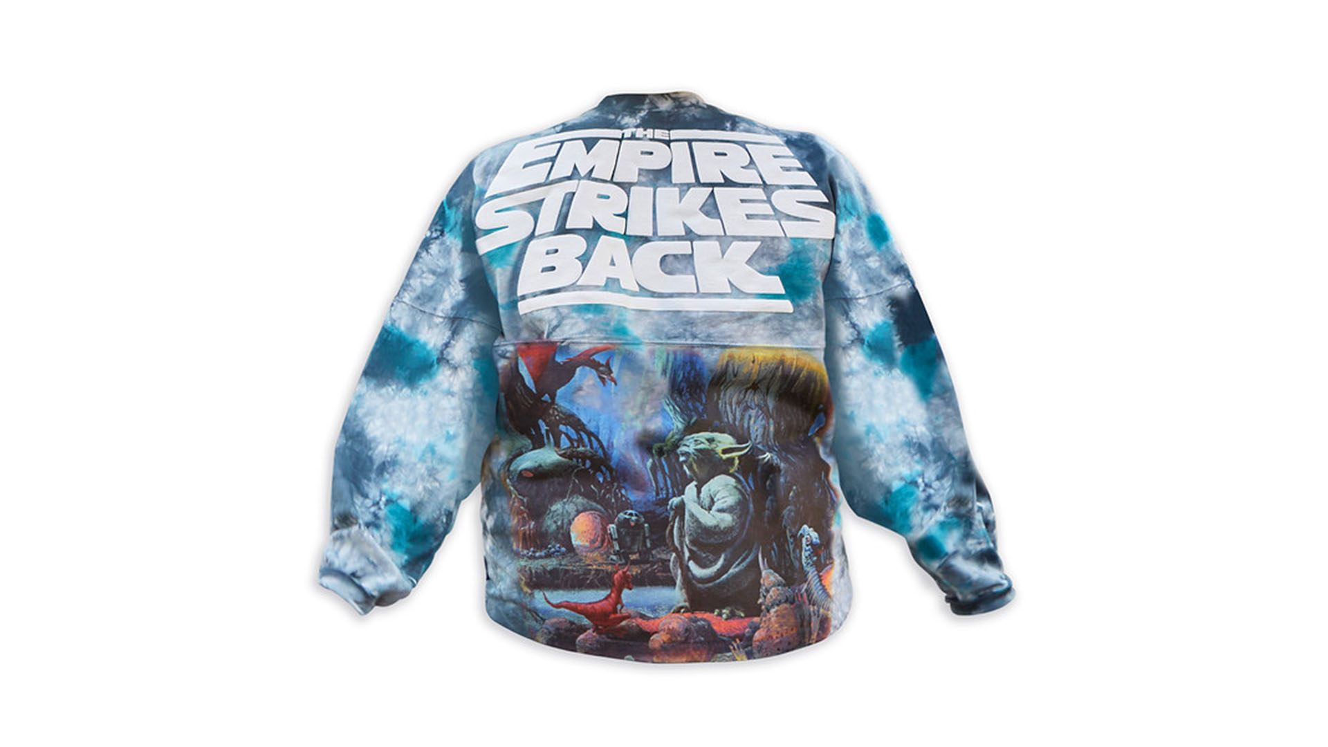 A long-sleeved tie-dye shirt inspired by Star Wars: The Empire Strikes Back