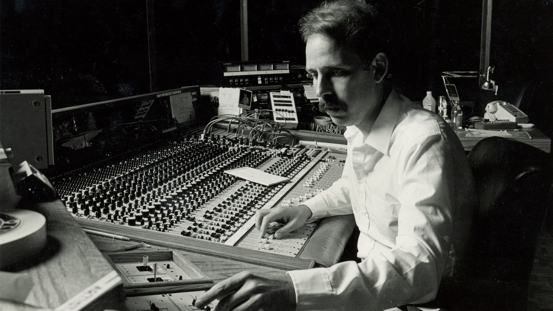 Walter Murch at the mixing board
