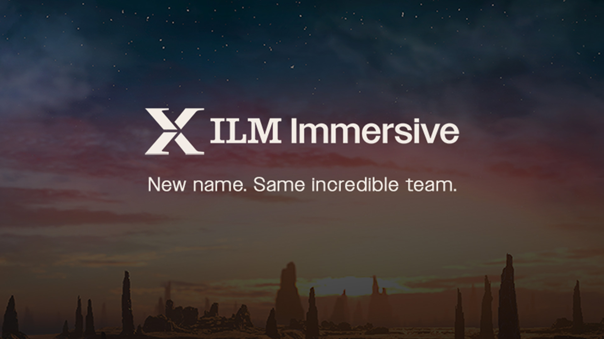 The new logo for ILM Immersive.