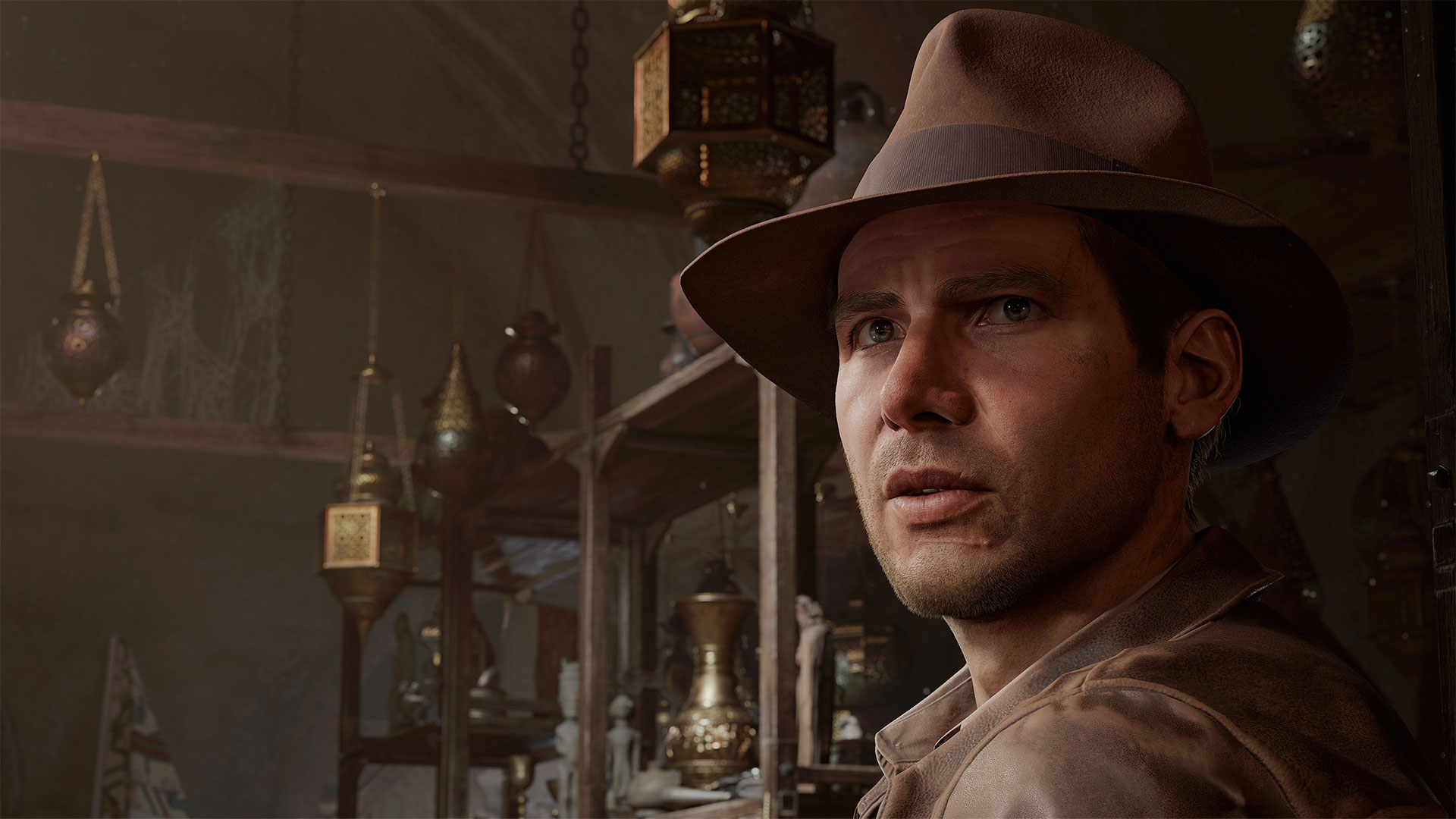 Indiana Jones as seen in Indiana Jones and the Great Circle.