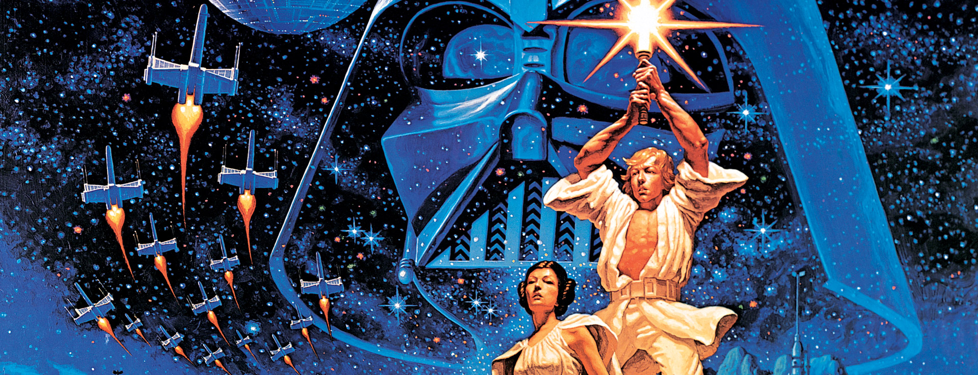 Greg and Tim Hildebrandt's iconic Star Wars artwork that was used prolifically throughout the original Star Wars: A New Hope marketing and merchandising campaigns of the late 1970s.