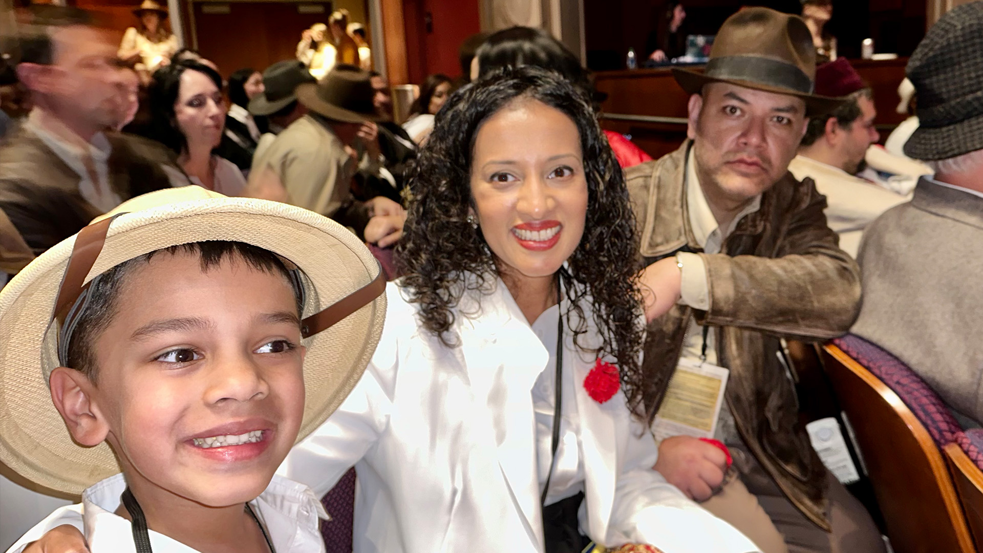 The Hills family at the Indiana Jones premiere.