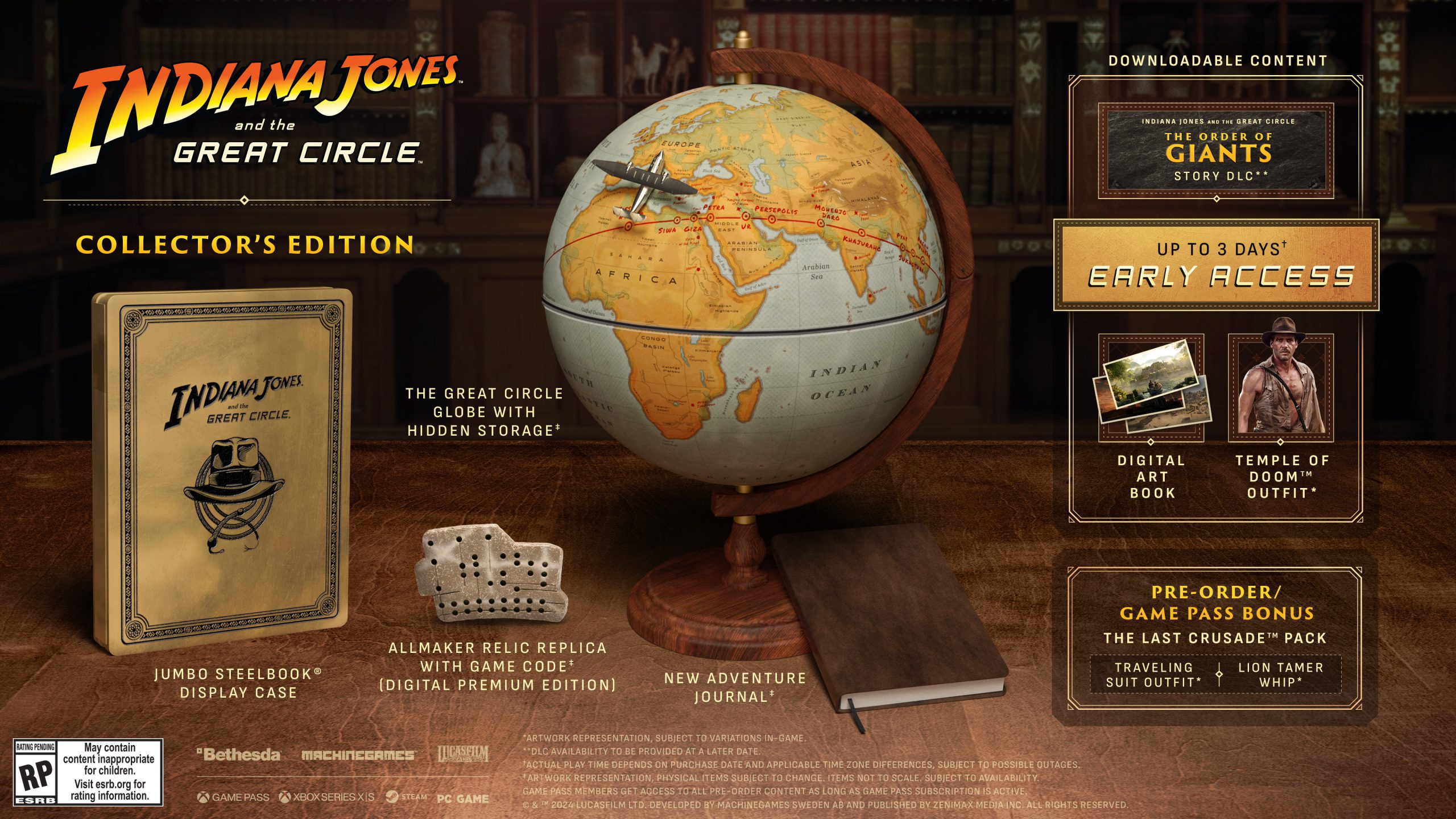 Indiana Jones and the Great Circle Collector's Edition graphics.