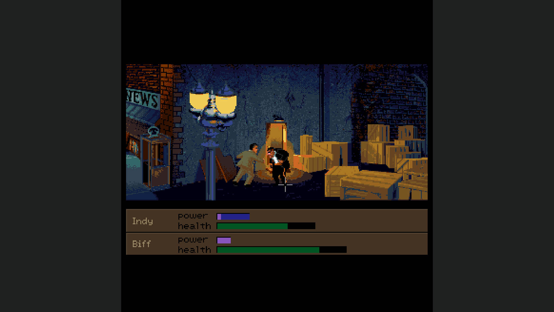 A gameplay screenshot of Indiana Jones and the Fate of Atlantis