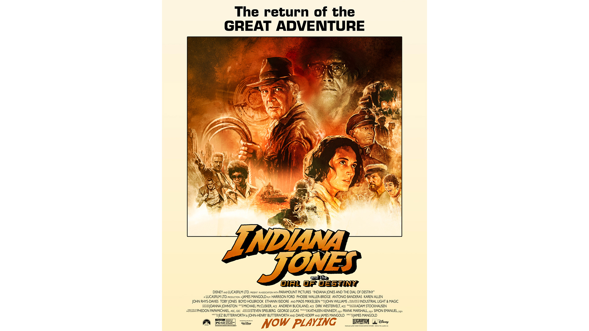 Indiana Jones and the Dial of Destiny vintage poster
