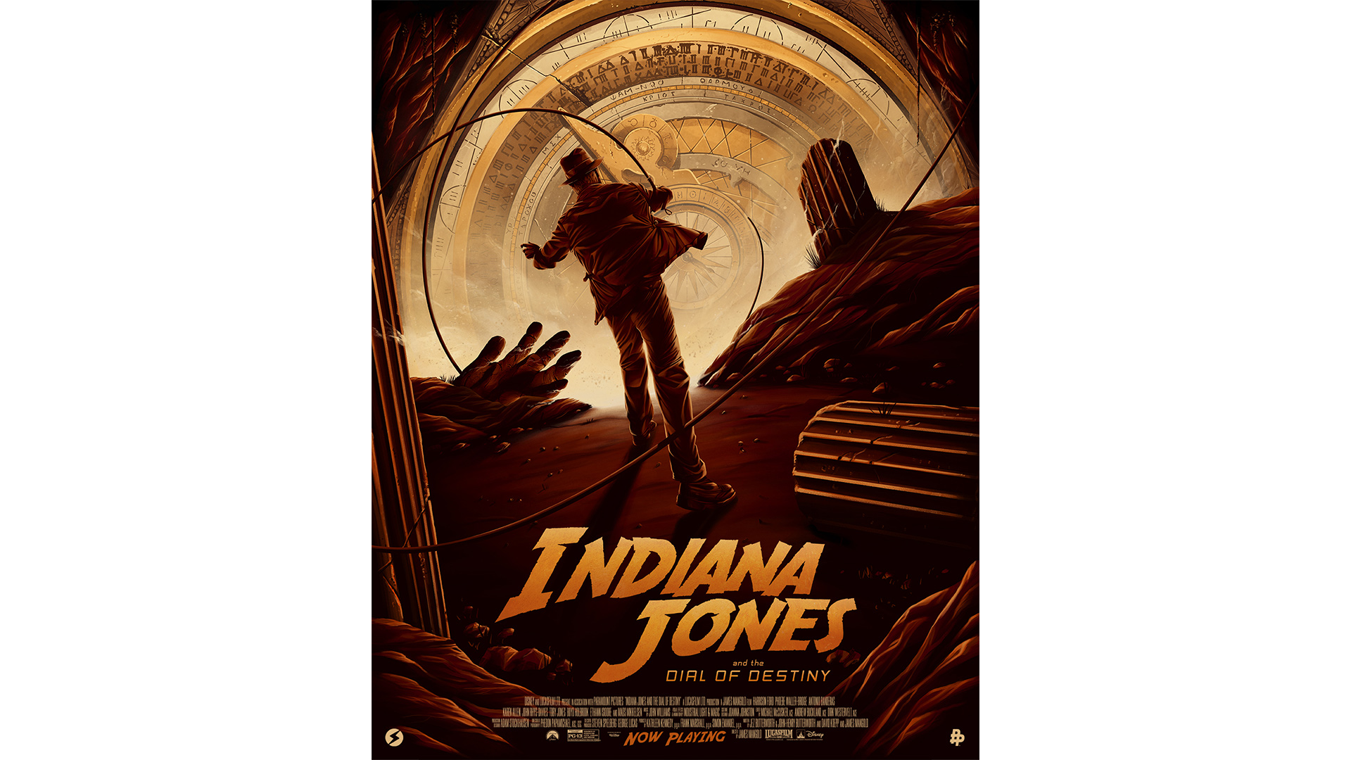 Art by inspired by Indiana Jones and the Dial of Destiny.