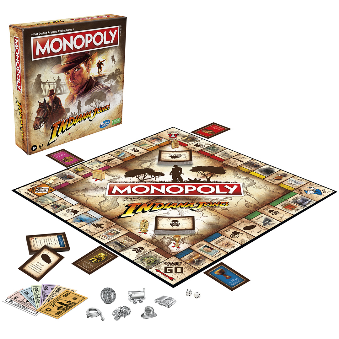 Indiana Jones Monopoly board and box
