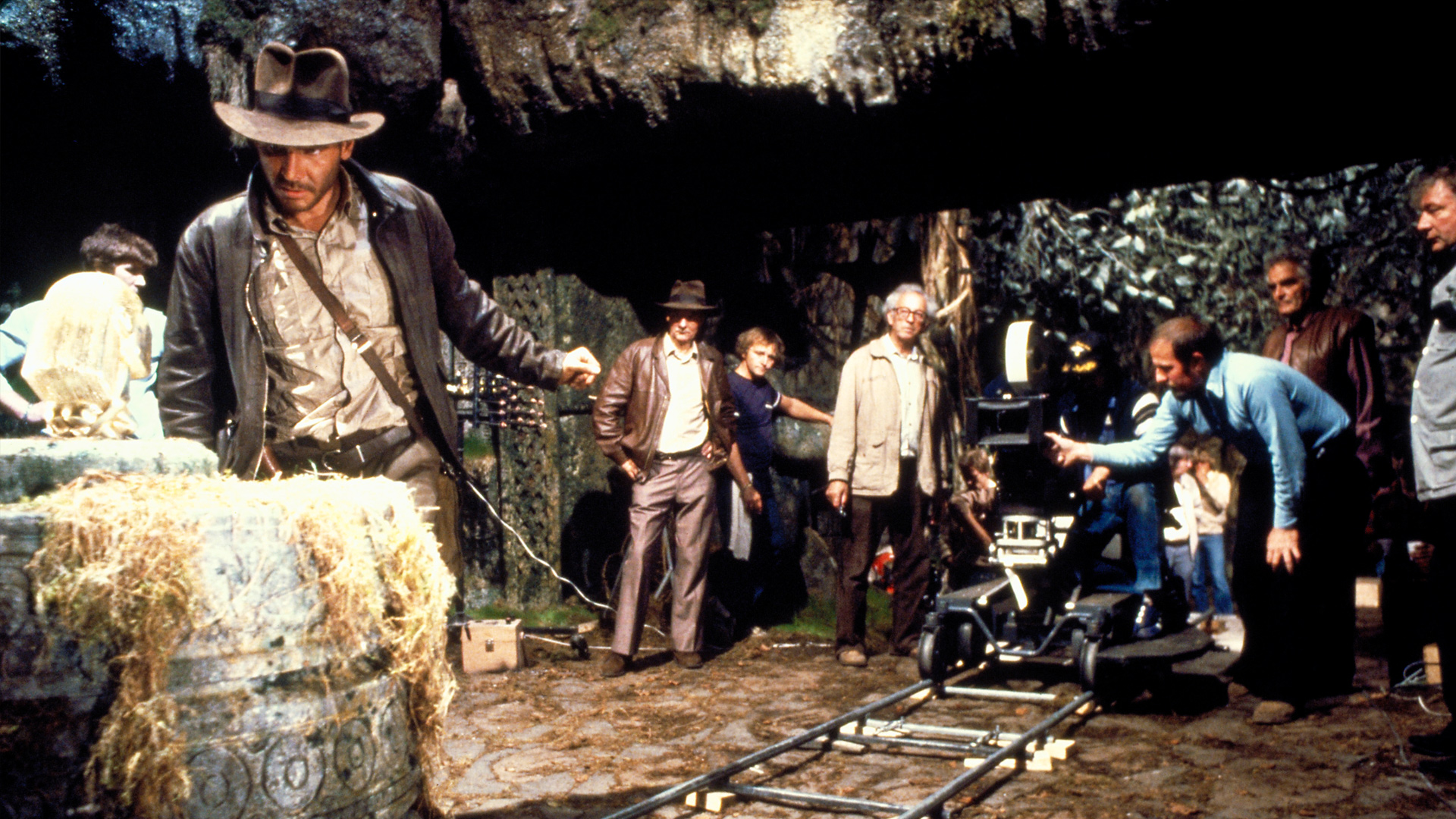 Filming of the opening scene of Indiana Jones and the Raiders of the Lost Ark