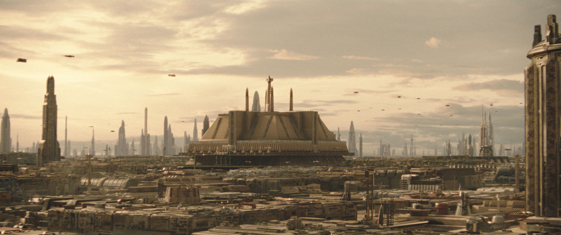 The Jedi Temple on Coruscant.