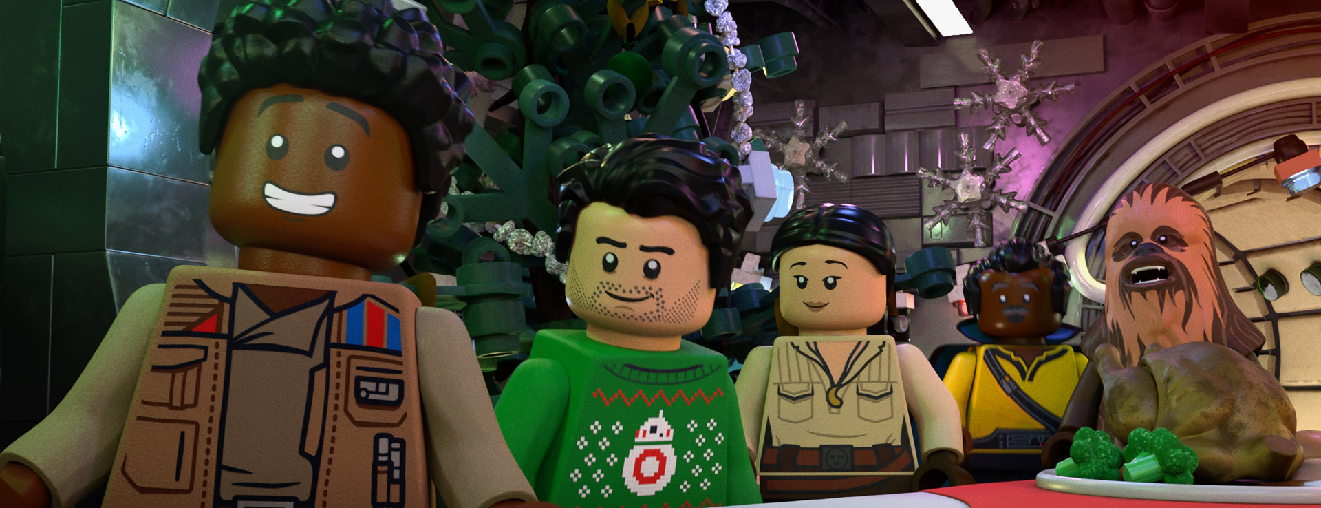 A scene from The LEGO Star Wars Holiday Special