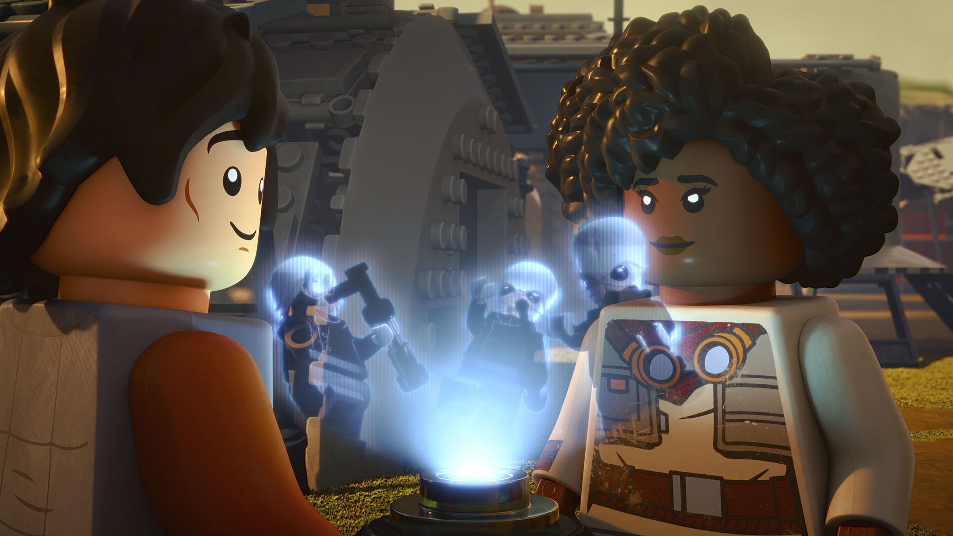 A holopuck in LEGO Star Wars: Rebuild the Galaxy