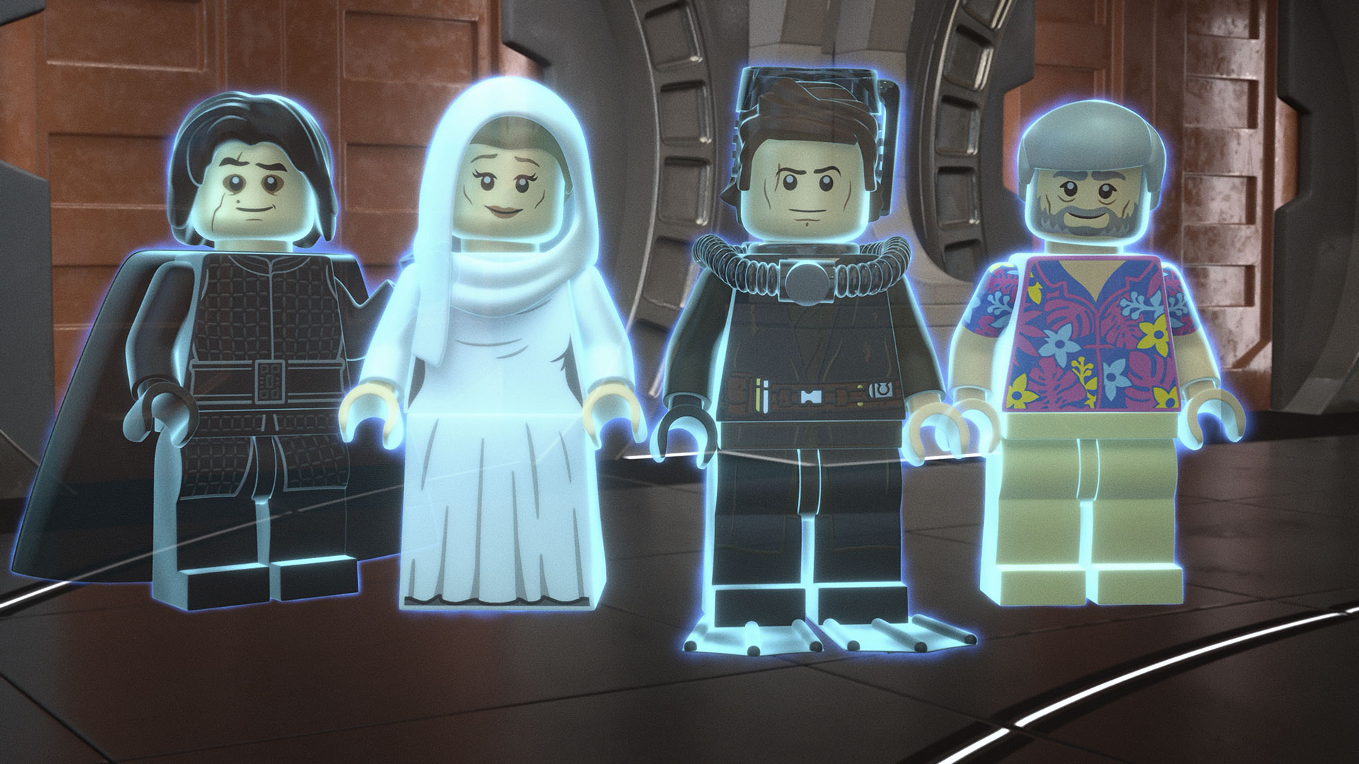 A final frame from LEGO Star Wars Summer Vacation