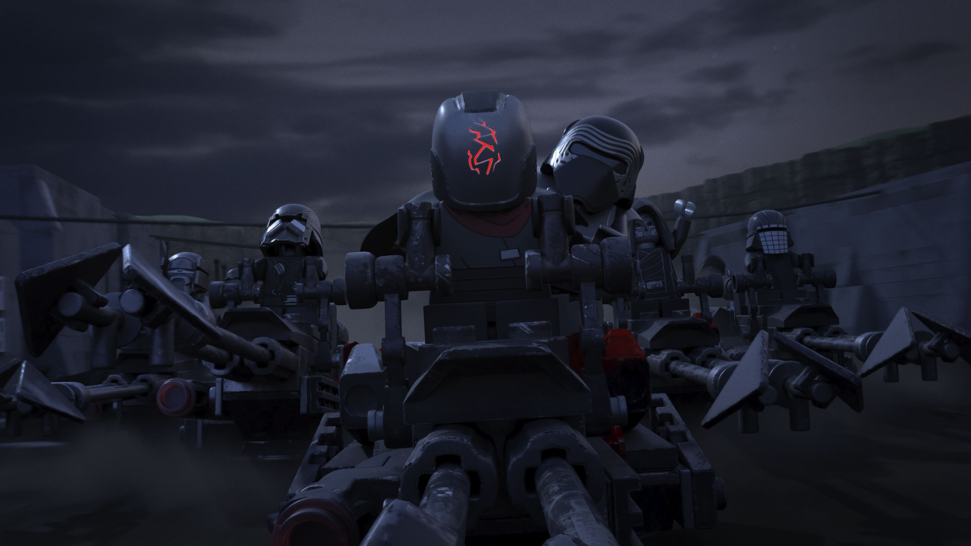 A scene from LEGO Star Wars Terrifying Tales