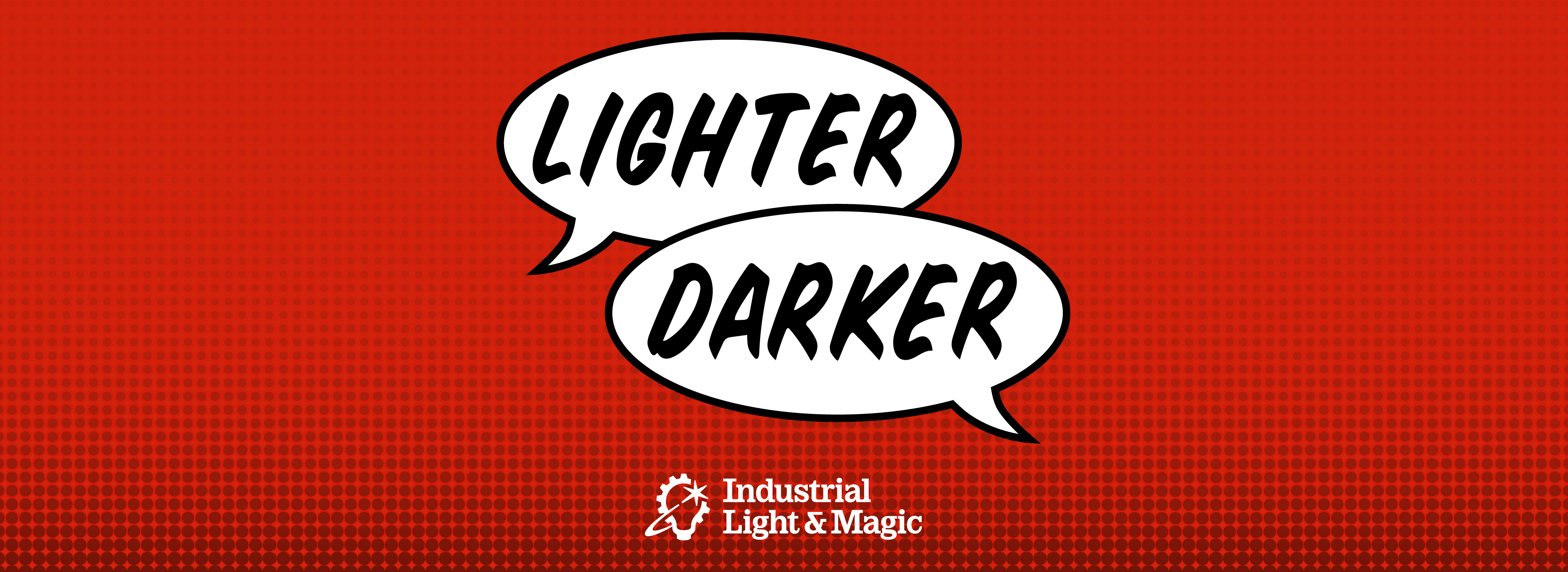 The new logo for ILM's podcast Lighter Darker.