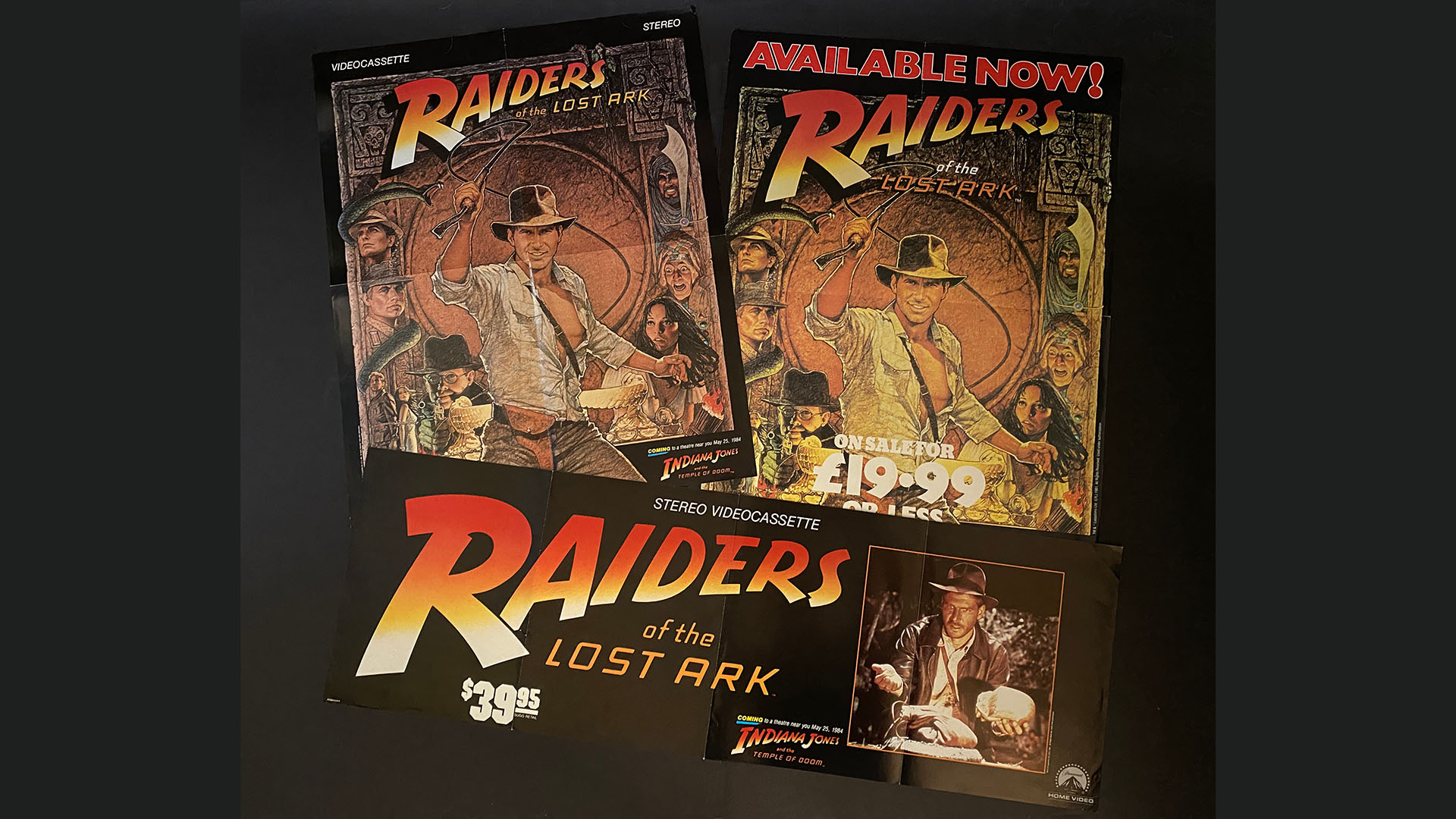 Raiders of the Lost Ark video posters