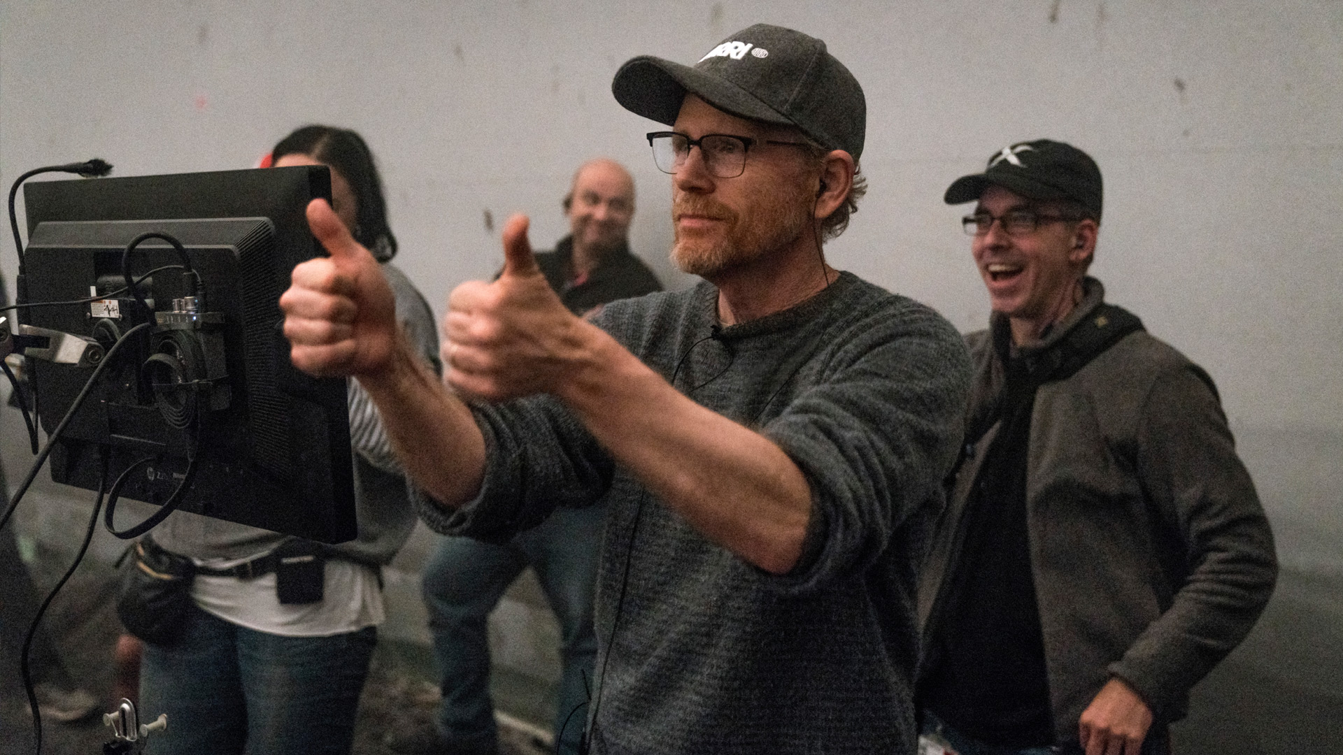 Ron Howard on the set of Solo