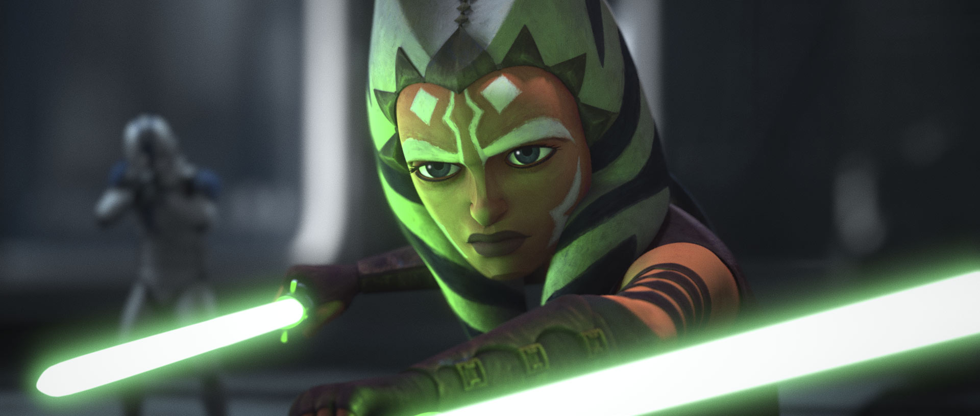 Ahsoka trains in Star Wars: Tales of the Jedi