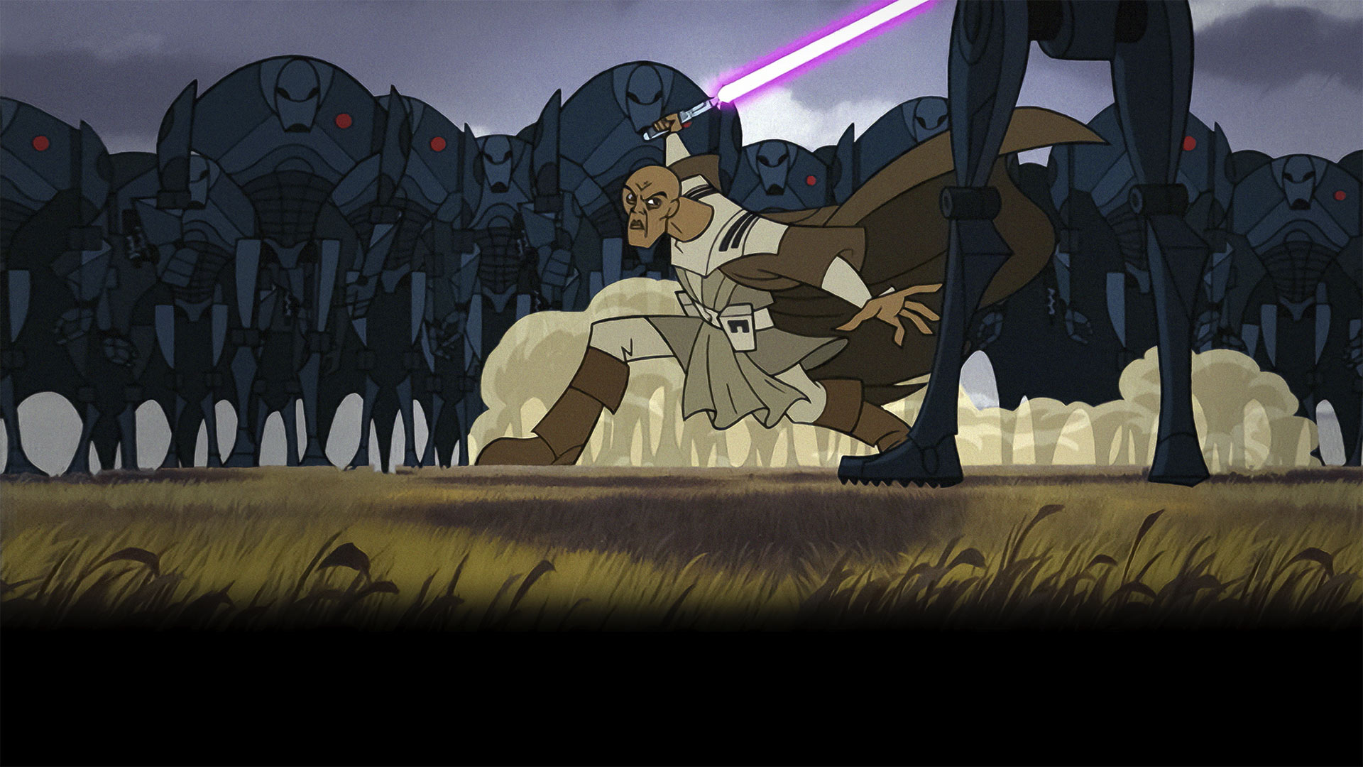 A scene from Star Wars: Clone Wars (2D Micro-Series)