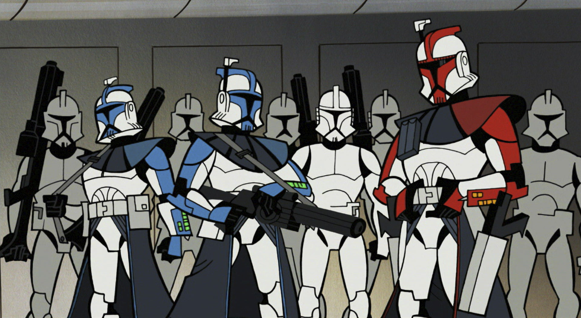 A scene from Star Wars: Clone Wars (2D Micro-Series)