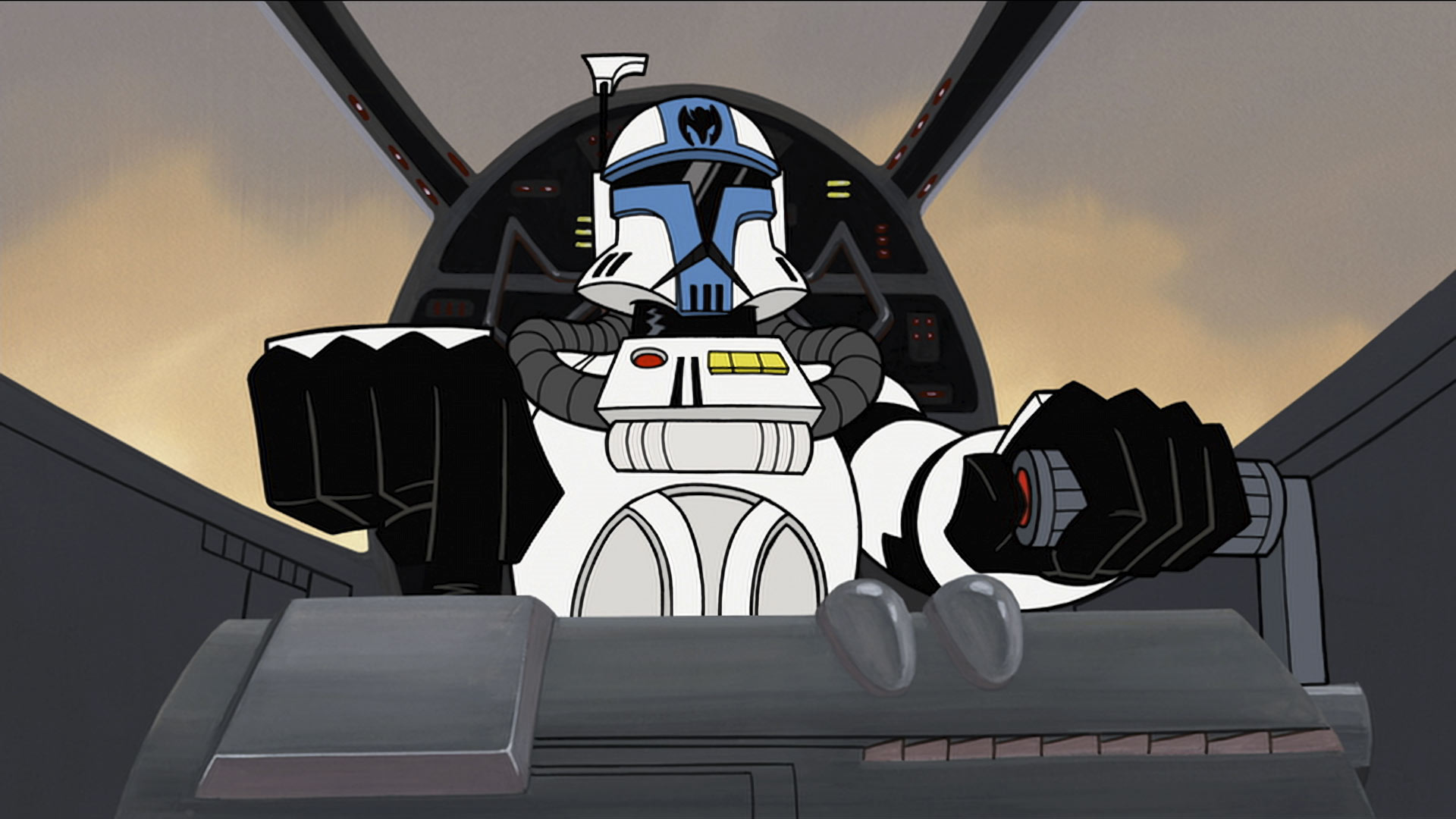 A scene from Star Wars: Clone Wars (2D Micro-Series)