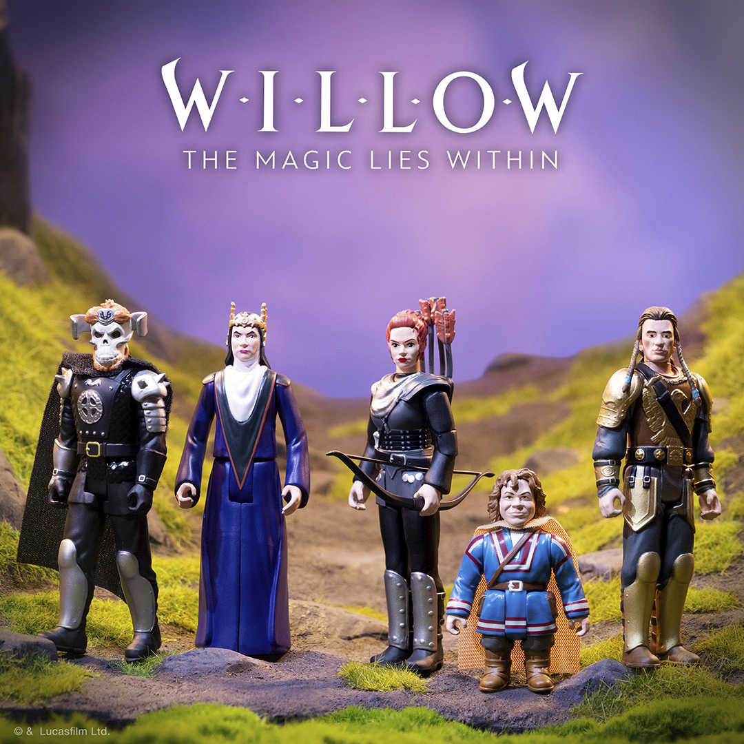 A line up of Willow ReAction Figures